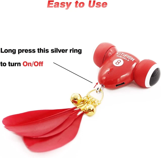 Alt view image 4 of 7 - KiTiFISH Interactive Cat Toy, Automatic Fish Toy with Motion Activation, USB Rechargeable, Fun Exercise Toy for Indoor Cats and Kittens, Ideal Gift