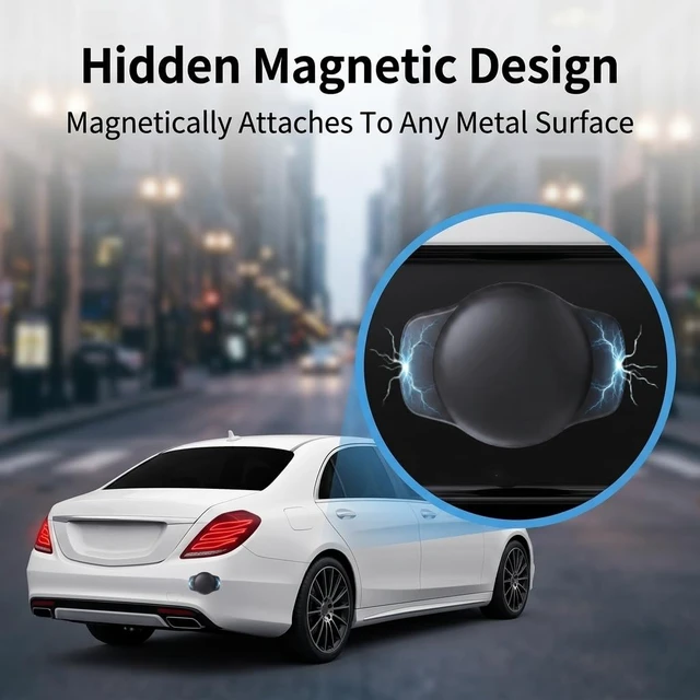 Alt view image 4 of 7 - 2 Pack GPS Tracker for Vehicles Global Tracking No Subscription iOS Only | Tracker Devices for Car Hidden Locator Waterproof Works with Apple Find My Magnetic Case No Monthly Fee or SIM Card Required