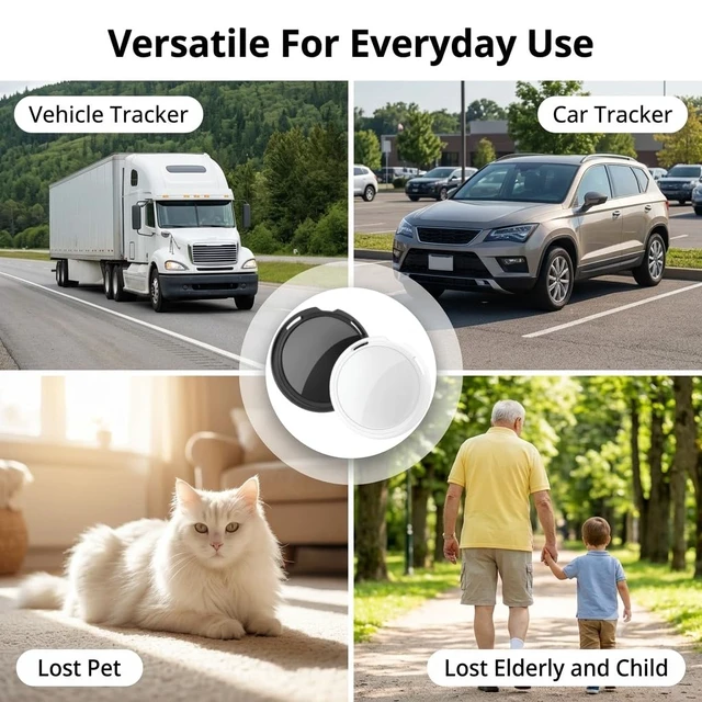 Alt view image 7 of 7 - 2 Pack GPS Tracker for Vehicles Global Tracking No Subscription iOS Only | Tracker Devices for Car Hidden Locator Waterproof Works with Apple Find My Magnetic Case No Monthly Fee or SIM Card Required
