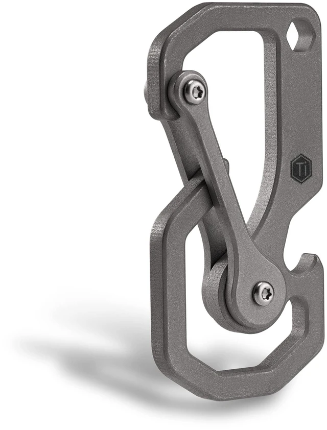 Main image of Titanium Carabiner Keychain Multitool Tool | 3-In-1 EDC Key Holder, Lightweight Carabiner for Keys, Outdoor And Daily Use
