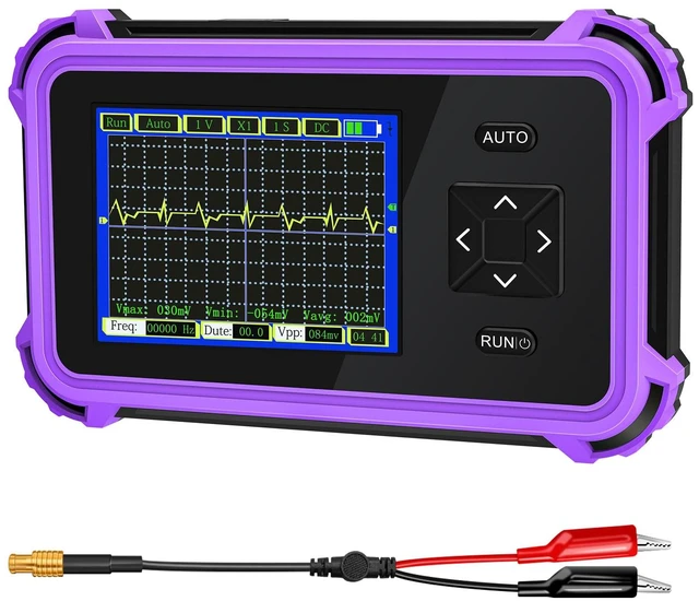 Main image of Handheld Portable Oscilloscope, 2.8" TFT Digital Oscilloscope, 1MHz Bandwidth, 8.33MSa/s Sampling Rate, Auto/Normal/Single Trigger Modes, Ideal for Home & Automotive Use