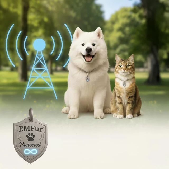 Alt view image 2 of 7 - Protection Pet Tag EMF Neutralizing Tag for Dogs & Cats by Dr. Valerie Nelson Easily Attach To Collar USA Made - Utilizing EMF Neutralizing Technology Safe and Natural Wellness Support for Pet