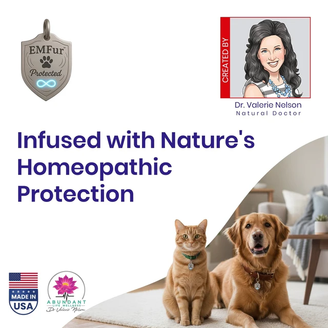 Alt view image 4 of 7 - Protection Pet Tag EMF Neutralizing Tag for Dogs & Cats by Dr. Valerie Nelson Easily Attach To Collar USA Made - Utilizing EMF Neutralizing Technology Safe and Natural Wellness Support for Pet