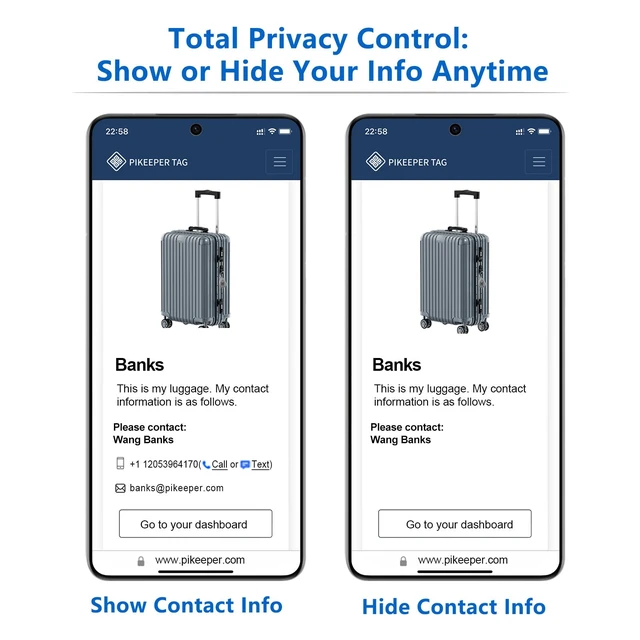 Alt view image 5 of 6 - 4-Pack Waterproof Holder Compatible with AirTag, Cloud QR Recovery | Privacy Cloud Control, Modifiable Info, QR Scan Location Alerts, Secure Lost & Found System, Anti-Theft & Anti-Lost