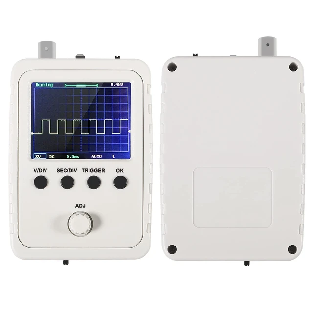 Alt view image 3 of 6 - DSO 150 Digital Oscilloscope Kit with Protection Box Color 2.4" TFT LCD Full Assembled with Allicator Chip Cable Probe and Case Cover, Sensitivity for Oscilloscope DIY Kit