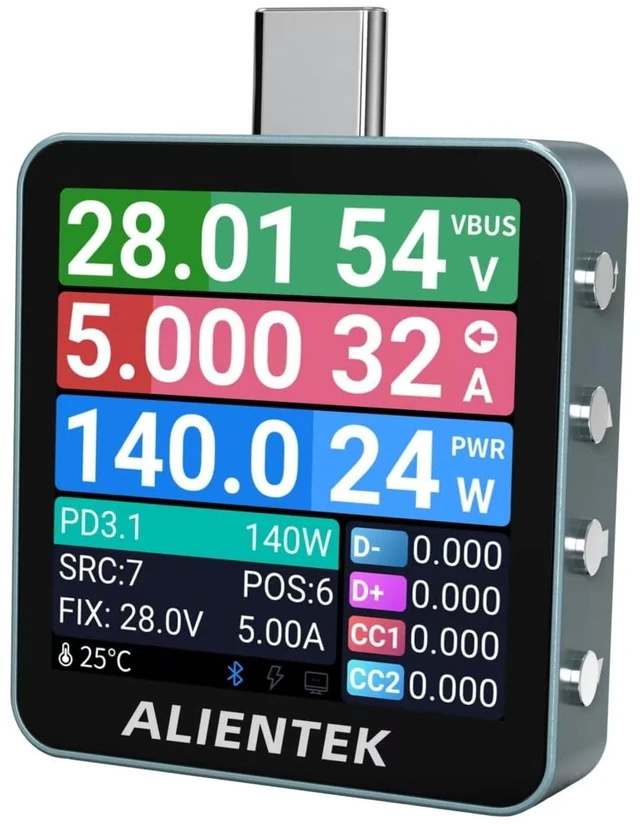 Main image of USB Tester C2 Lite Digital Voltmeter Charging Power Detector PD3.2 Battery Tester Fast Charge Detection TriggerC2 Lite