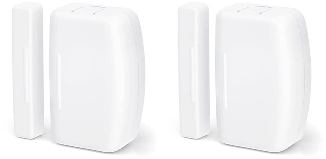 Main image of Zigbee Contact Sensor 2 Pack,Door and Window Monitor, Home Automation,Works with Home Assistant,SmartThings,Aeotec,Homey,Hubitat or Echo Devices with Build-in Zigbee Hub,hub Required