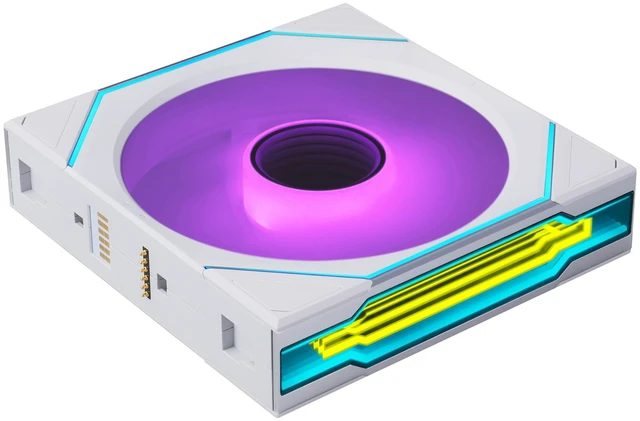Main image of UNI Fan SL-INF Flex 120mm Normal Blade (NOT Reverse) ARGB Fan, Single Pack, Infinity Mirror, Controller Not Included, White (12SLIN1F1W)