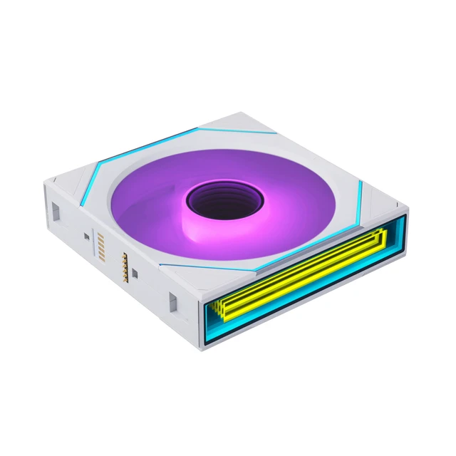 Alt view image 4 of 7 - UNI Fan SL-INF Flex 120mm Normal Blade (NOT Reverse) ARGB Fan, Single Pack, Infinity Mirror, Controller Not Included, White (12SLIN1F1W)