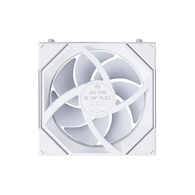 Alt view image 5 of 7 - UNI Fan SL-INF Flex 120mm Normal Blade (NOT Reverse) ARGB Fan, Single Pack, Infinity Mirror, Controller Not Included, White (12SLIN1F1W)