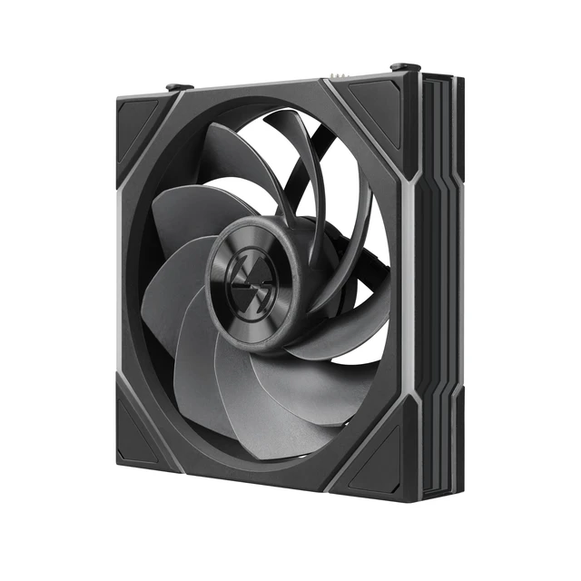 Alt view image 2 of 7 - UNI Fan TL Flex 120 Reverse Blade ARGB PWM Fan, Black | Single Pack, 120mm Reverse Blade ARGB Fan, Infinity Mirror, Controller Not Included