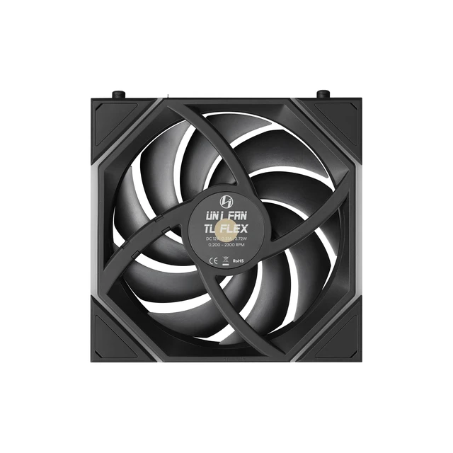 Alt view image 5 of 7 - UNI Fan TL Flex 120 Reverse Blade ARGB PWM Fan, Black | Single Pack, 120mm Reverse Blade ARGB Fan, Infinity Mirror, Controller Not Included