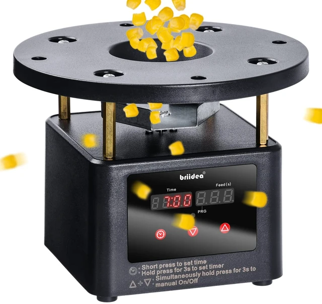 Main image of Automatic Chicken Feeder Timer, Poultry Feeder Motor and Timer Kit, Metal Spin Plate, Adjustable Mount, Ideal for Chickens, Ducks, Geese