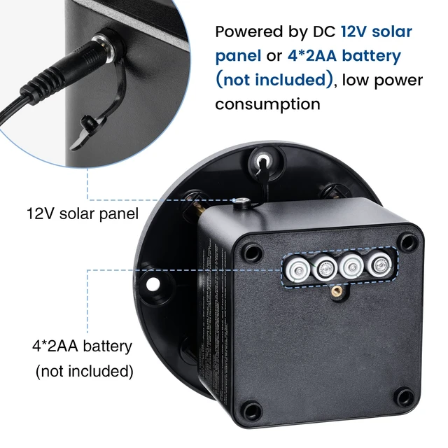 Alt view image 4 of 7 - Automatic Chicken Feeder Timer, Poultry Feeder Motor and Timer Kit, Metal Spin Plate, Adjustable Mount, Ideal for Chickens, Ducks, Geese