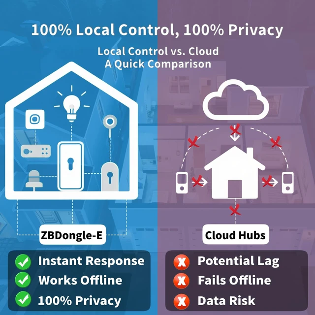 Alt view image 5 of 7 - Zigbee 3.0 USB Dongle Plus-E (ZBDongle-E) | Universal Zigbee Coordinator, EFR32MG21 Chip | for Home Assistant (ZHA), Zigbee2MQTT & openHAB | Local Smart Home Automation Hub, Replaces Cloud Hubs