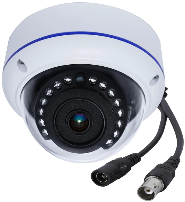 Main image of HD 1080P 2MP 180 Degree Fisheye Dome Security Camera Outdoor Indoor Wired Coax 1.7mm Lens Super Wide Angle 4 in 1 (TVI/AHD/CVI/BNC) Hybrid Analog CCTV Camera with IR Night Vision