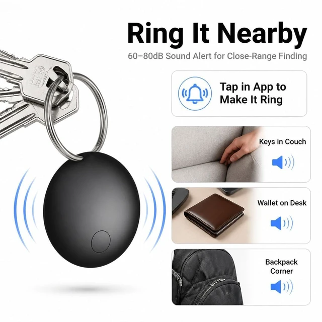 Alt view image 4 of 7 - GPS Tracker for Vehicles No Monthly Fee (Android Only) - 4 Pack | Mini Car Tracker Tag, Tracking Devices, Hidden Compatible with Google's Find Hub for Pet, Car, Key, Luggage