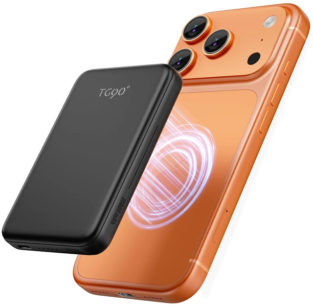 Main image of ° Mini Magnetic Power Bank,10,000mAh Magsafe Portable Charger,Black | 15W Ultra Slim PowerBank,22.5W Fast Charging,Compact Wireless Travel Essential Battery Pack,for iPhone 12-18 & Duo and More
