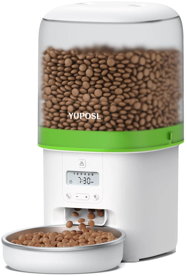 Main image of Automatic Cat Feeder - 4L Timed Auto Pet Feeder for Cat and Dog with Dry Food Dispenser, 180-day Battery Life, 1-6 Meals Per Day, 1-16 Portion, Desiccant Bag Keeps Food Fresh