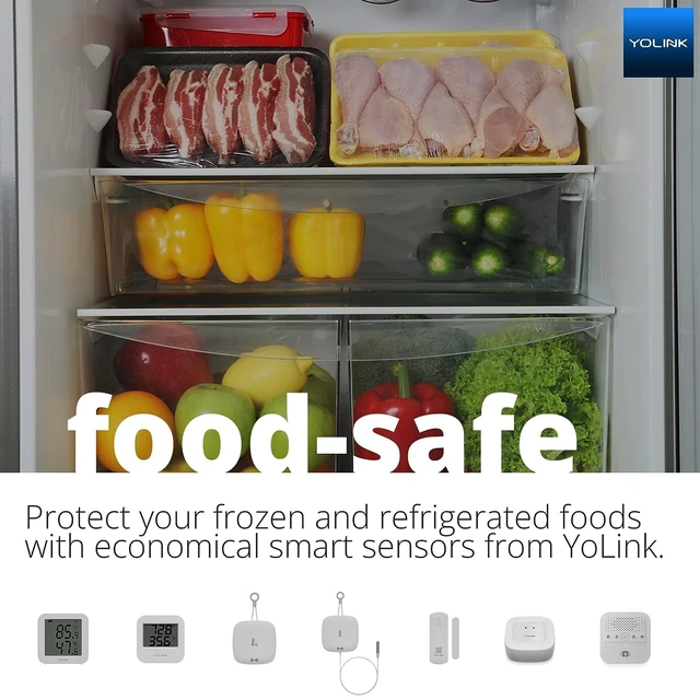 Alt view image 6 of 7 - X3 Temperature & Humidity Sensor, YS8006 | Refresh Temp/Humidity in the App, Works with Alexa/IFTTT/Home Assistant, LoRa YoLink Protocol Up to 2034 Feet, Hub Required