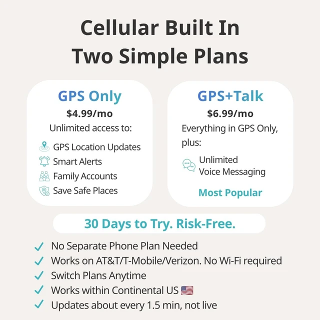 Alt view image 4 of 7 - Talk® Kids GPS Tracker with 2-Way Voice Messaging - Screen-Free, School-Friendly, 7-Day Battery, Subscription Required, 30-Day Satisfaction Promise