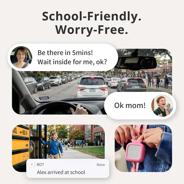 Alt view image 6 of 7 - Talk® Kids GPS Tracker with 2-Way Voice Messaging - Screen-Free, School-Friendly, 7-Day Battery, Subscription Required, 30-Day Satisfaction Promise