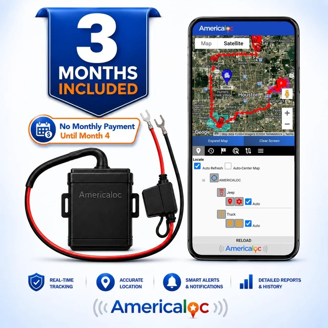 Alt view image 2 of 7 - Wired GPS Tracker for Vehicles. | Easy to Install, 1240V, Affordable Flat-Rate Plan