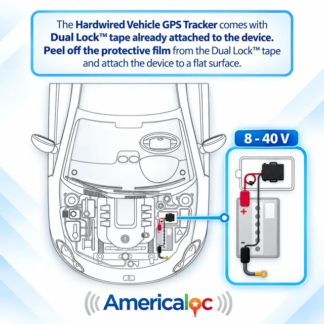 Alt view image 7 of 7 - Wired GPS Tracker for Vehicles. | Easy to Install, 1240V, Affordable Flat-Rate Plan