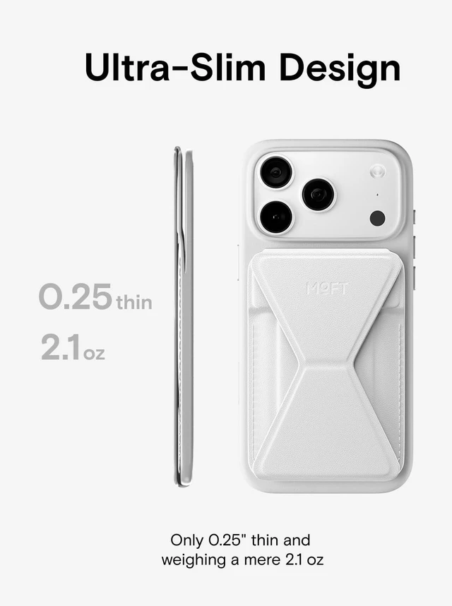 Alt view image 4 of 7 - MagSafe Wallet Stand with Apple Find My, Ultra-Slim Trackable Strong Magnetic Phone Card Holder, 3-in-1 Multi-Angle Adjustable Phone Stand for iPhone 18/17/16/15/14/13 Series, Misty Cove