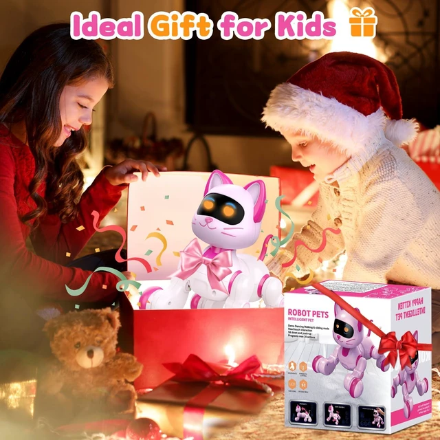 Alt view image 7 of 7 - Robot Cat Interactive Toys for Girls: Remote Control & Touch & Dancing | Rechargeable Cute Robotic Kitty - Easy to Use Kids Entertained for Hours - Christmas/Birthday Gifts for 4-9 year old Kids