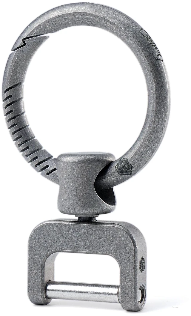 Main image of KA36M Titanium Side Pushing Key Ring, Quick Release Minimalist Split Keychain Ring for Carabiner, Car Keys & Home Keys