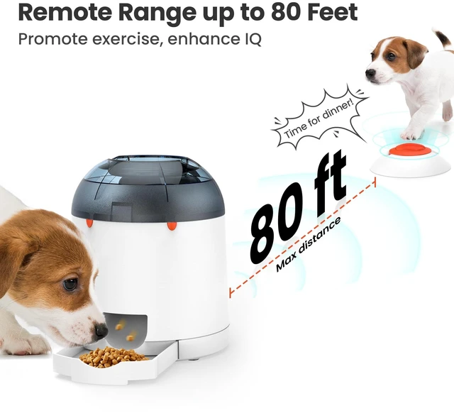 Alt view image 2 of 6 - Dog Puzzle Feeder Toy, Interactive IQ Training | Electronic Treat Dispenser, Automatic Rechargeable With Remote for Food Dispensing, All Breeds, 280ml Capacity