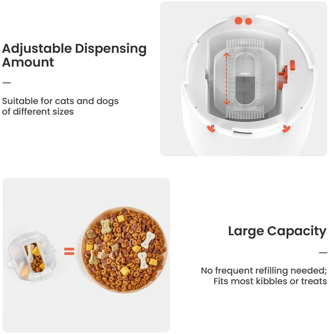 Alt view image 4 of 6 - Dog Puzzle Feeder Toy, Interactive IQ Training | Electronic Treat Dispenser, Automatic Rechargeable With Remote for Food Dispensing, All Breeds, 280ml Capacity