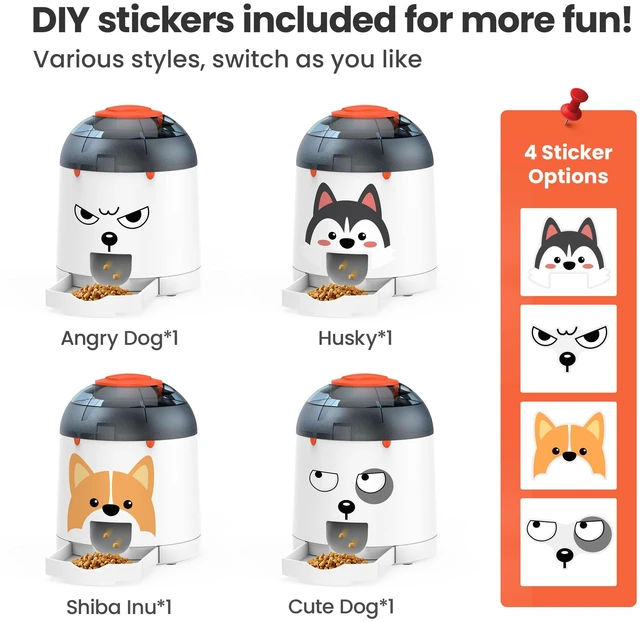 Alt view image 5 of 6 - Dog Puzzle Feeder Toy, Interactive IQ Training | Electronic Treat Dispenser, Automatic Rechargeable With Remote for Food Dispensing, All Breeds, 280ml Capacity