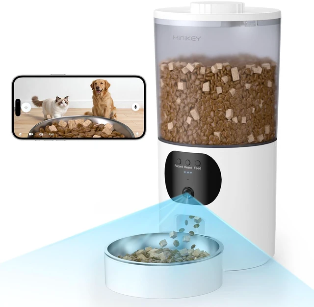 Main image of Automatic Cat Feeder with 2K Camera, 6.5L Smart App Control 5G/2.4WiFi