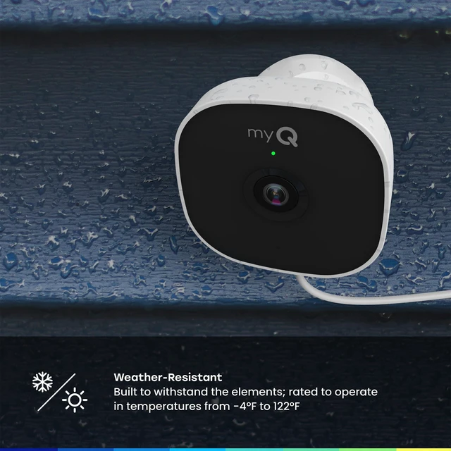 Alt view image 5 of 7 - Chamberlain myQ Smart Outdoor Wired Camera