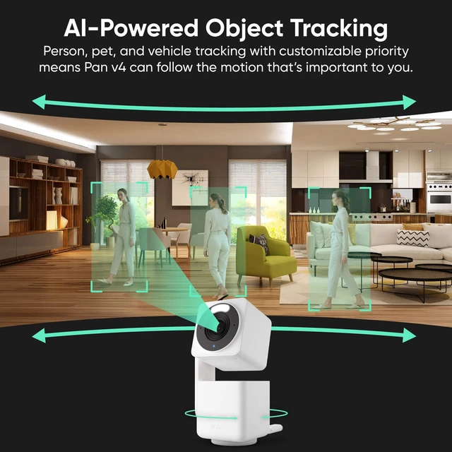 Alt view image 6 of 7 - Cam Pan v4 4K Indoor/Outdoor Security Camera, 360° Pan/Tilt, 8X Zoom