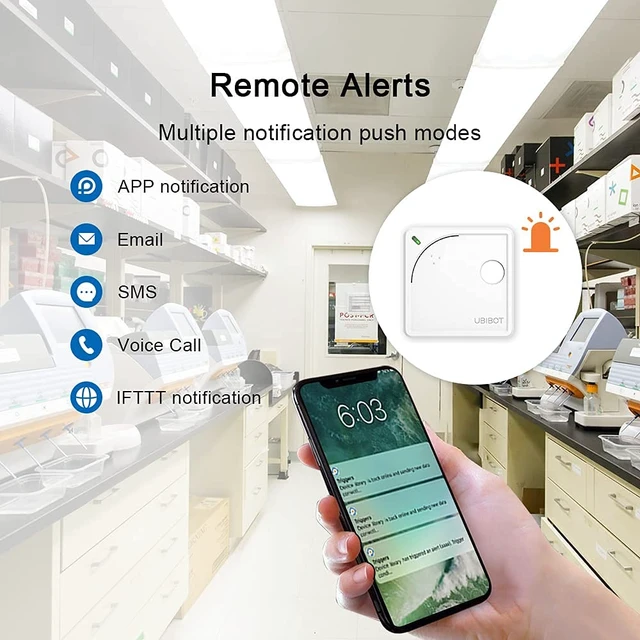 Alt view image 3 of 7 - WS1 WiFi Environmental Sensor: Temp, Humidity, Light Monitoring | External Probe | Alerts, Schedule Reports & Device Sharing | Local Deployment| IFTTT & Alexa | 2.4GHz WiFi, No Hub Needed