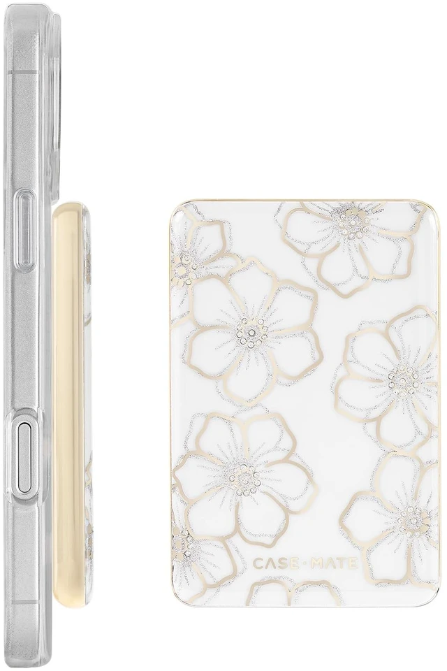 Main image of MagSafe Portable Charger Power Bank - Floral Gems | Slim and Lightweight iPhone Charger for Fast Charging - Qi-Compatible 5000mAh Magnetic Wireless Battery Pack with USB-C Cable