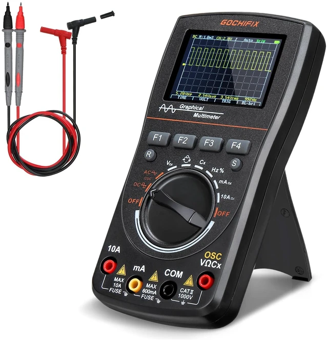 Main image of 2-in-1 Handheld Oscilloscope Multimeter, 10MHz 50MSa/s Scope | 6000 Counts High Precision Tester, Portable Design for Quick Electrical Repairs and DIY Electronic Component Diagnostics
