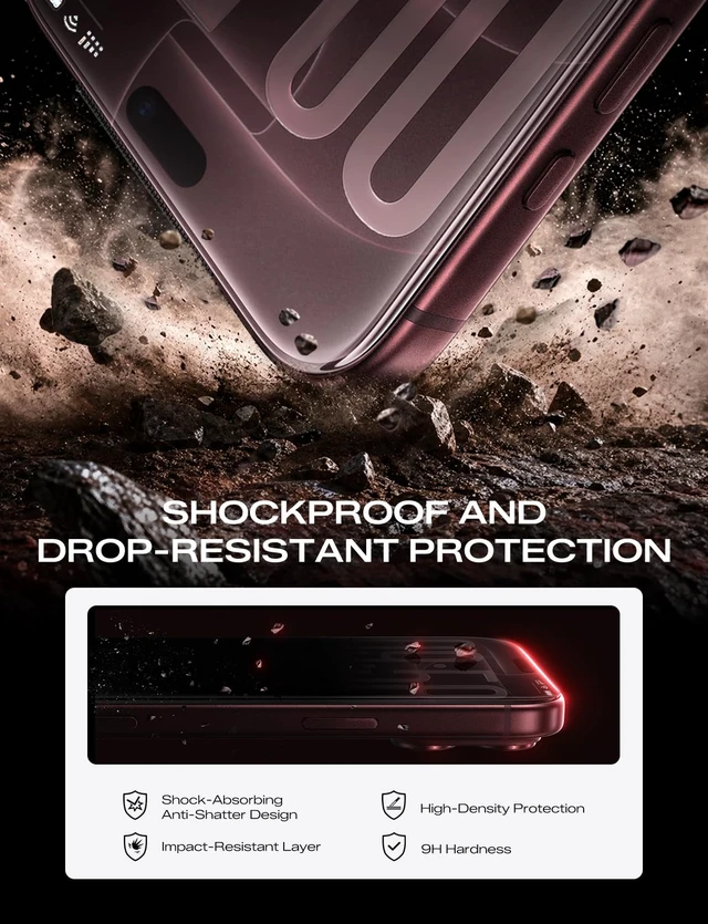 Alt view image 5 of 7 - for iPhone 18 Pro Max Screen Protector Easy Installation | 2 Pack, 6.9 inch, HD Clear, 9H Tempered Glass, Bubble Free, Auto Dust-Elimination