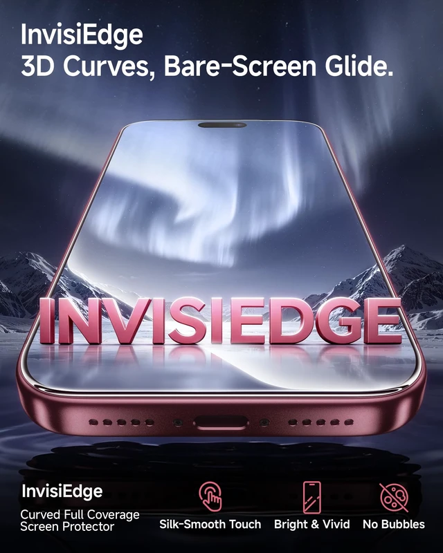 Alt view image 2 of 7 - 2 Pack Tempered Glass for iPhone 18 Pro Max Screen Protector | Full Coverage,3D Rounded Edges, HD Clear, OnePress Bubble-Free Instant Install, Military-Grade Shatterproof