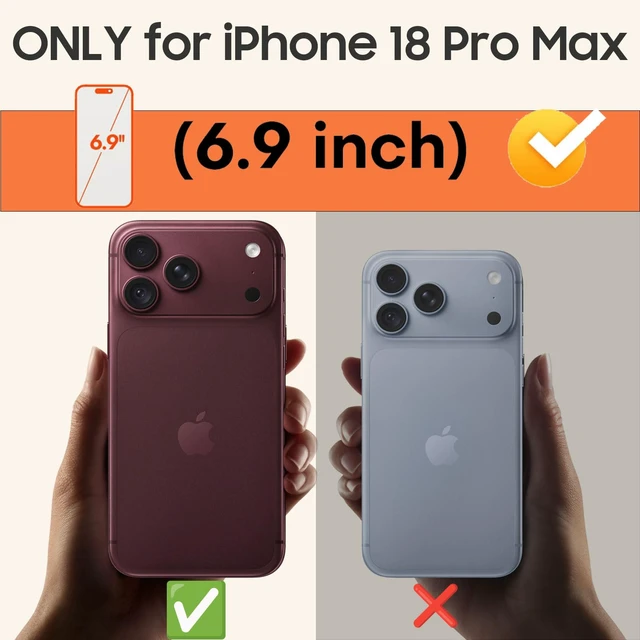 Alt view image 7 of 7 - Magnetic for iPhone 18 Pro Max Case Dual-Layer Rugged Black | Heavy-Duty Armor, Military-Grade Drop & Impact Protection, Tough Matte Finish Fit for MagSafe Phone Case for iPhone 18 ProMax