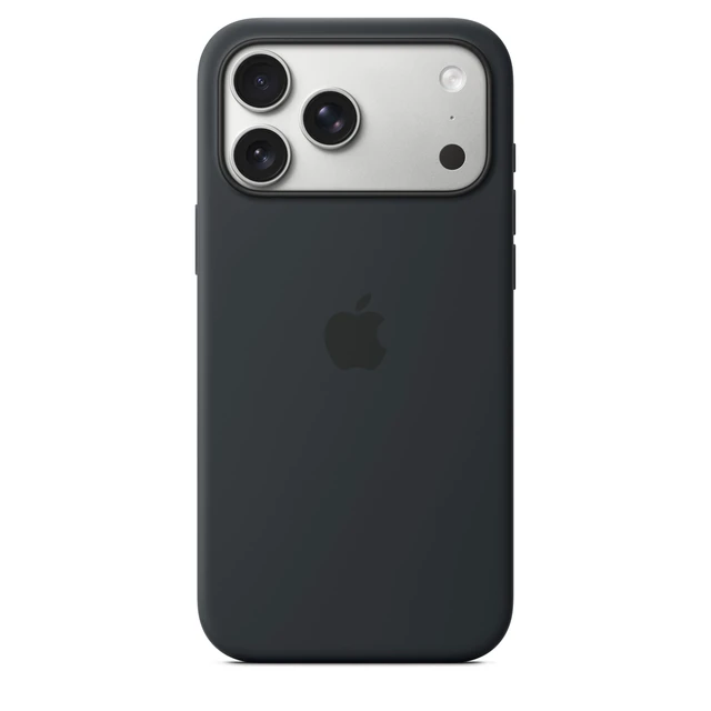 Alt view image 2 of 3 - iPhone 17 Pro Max Silicone Case with MagSafe and Camera Control: Lightweight Phone Case, Wireless Charging Compatible, Smooth Matte Finish; Midnight