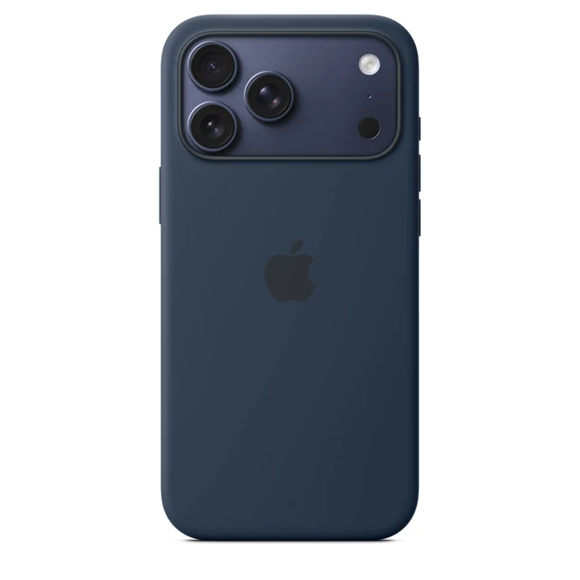Alt view image 3 of 3 - iPhone 17 Pro Max Silicone Case with MagSafe and Camera Control: Lightweight Phone Case, Wireless Charging Compatible, Smooth Matte Finish; Midnight