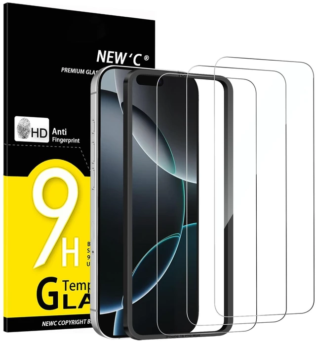 Main image of for iPhone 17 Pro Max, iPhone 16 Pro Max Screen Protector HD Clear | 3 Pack, HD Clear, Easy Installation Tool Included, Tempered Glass, 9H Hardness, Scratch Resistant, Bubble Free