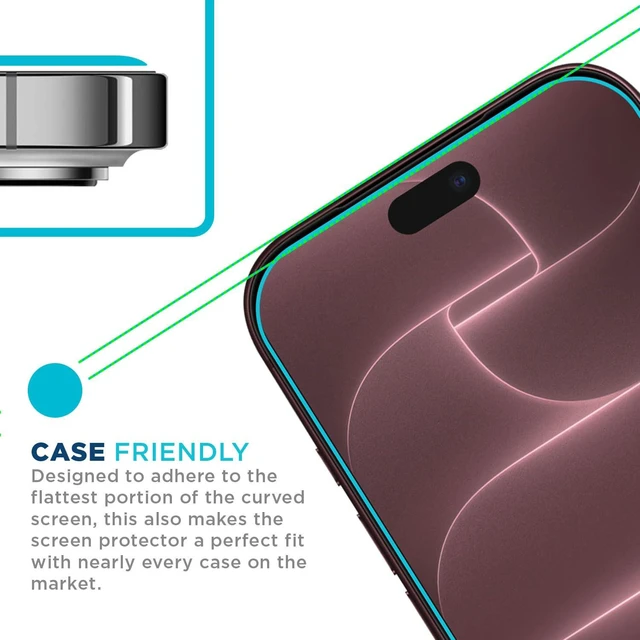 Alt view image 3 of 6 - Screen Protector for iPhone 18 Pro Max, Ballistic Glass, 3-Pack | 9H Tempered hardness, Oleophobic coating, Case-friendly fit, Bubble-free install, Crystal-clear display, Touch-sensitive