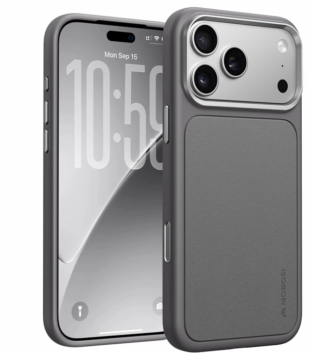 Main image of for iPhone 18 Pro Max Case/iPhone 17 Pro Max Case Luxury Gray | Compatible with MagSafe, Enhanced Stain Resistant, Mil-Grade Drop Protection, Sophisticated, Understated, Premium, Sleek