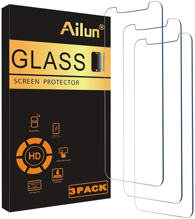 Main image of 3 Pack Screen Protector for iPhone 12 Pro Max, Tempered Glass | 6.7 Inch, Case Friendly