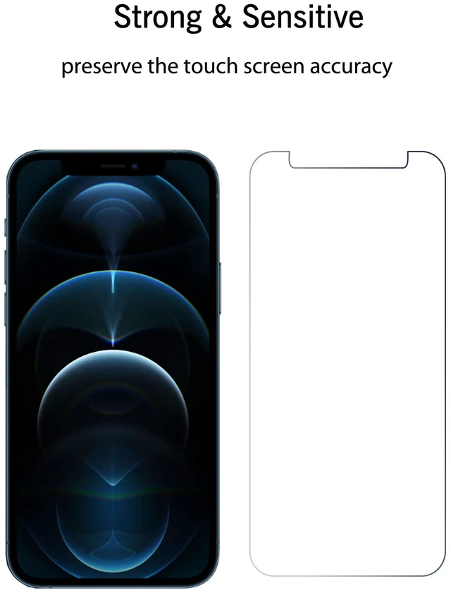 Alt view image 5 of 6 - 3 Pack Screen Protector for iPhone 12 Pro Max, Tempered Glass | 6.7 Inch, Case Friendly